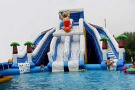 Boonie Bear Commercial Inflatable Water Park , Blow Up Water Playground supplier
