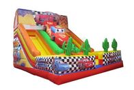 McQueen Theme Commercial Grade Inflatable Slide For Amusement Park supplier