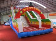 Commercial Blow Up Water Slides , Western Theme Large Inflatable Water Slide supplier