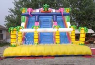 0.9mm PVC Material Large Inflatable Slide Jungle Theme For Adults / Children supplier