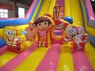 Spongbob Commercial Inflatable Dry Slide For Large Playgrounds 10x5x7m supplier