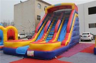 Customized Size Inflatable Dry Slide , Double Lane Kids Blow Up Slide supplier