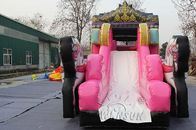Carriage Combo Inflatable Big Water Slide , 0.9mm PVC Blowup Waterslide supplier