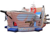 Pirate Ship Style Huge Inflatable Dry Slide Waterproof UV Protective supplier