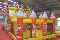 Giant Inflatable Slide With Bouncer For Toddlers / Adults 10x6x6m supplier