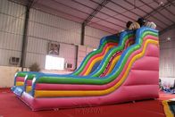 Mickey Theme Commercial Inflatable Slide , 0.9mm PVC Big Blow Up Slide supplier
