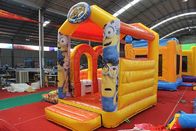 Minions Commercial Bounce House Slide Combo In 5x4.5x4m / Customized Size supplier