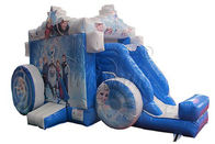 Durable Inflatable Slide And Bounce House , Frozen Carriage Bounce House Combo supplier