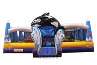 Dolphin Inflatable Fun City 9.1x8.8x5.1m For Festival Activities supplier