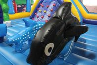 Dolphin Inflatable Fun City 9.1x8.8x5.1m For Festival Activities supplier