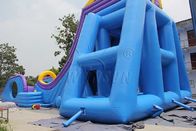 Drop Kick Giant Inflatable Sports Games / Water Slide 0.9mm PVC Made supplier