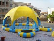 Three - Layer PVC Large Inflatable Swimming Pool Non Toxic For Water Parks supplier