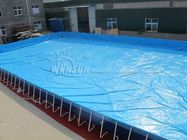 Outdoor Large Inflatable Swimming Pool , Framed Inflatable Water Pool supplier