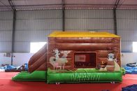 WSC-263 Kids Jump House Inflatable Simulated Farm Trampoline With Slide supplier