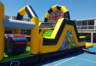 Pvc Large Inflatable Obstacle Course Bouncy Castle Ce / En14960 Certificates supplier