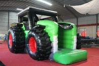 Green Color Adult Bounce House Inflatable Tractor Bouncer Double Line Sewed supplier