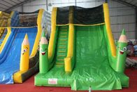 Amusement Park Large Inflatable Slide Pvc Material With Pirate Island Theme supplier