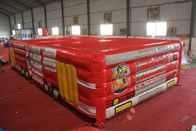 Large Inflatable Fire Truck Obstacle Course Wsp-290 For Outdoor Playground supplier