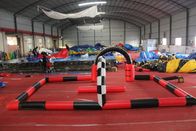 Small Indoor Inflatable Race Track Waterproof PVC Tarpaulin Material EN14960 supplier