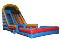 Customized Size Large Inflatable Slide Dry N Wet Slide With Pool For Amusement Parks supplier