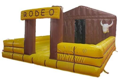 Rodeo Bull Inflatable Sports Games / Bounce House Games Non Toxic supplier