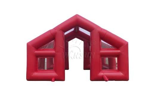 Red Color Inflatable Event Tent , Water Resistant Large Blow Up Tent supplier
