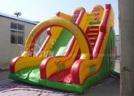 Adult / Children'S Inflatable Slides , Mini Jungle Big Blow Up Slide supplier