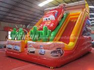 McQueen Theme Commercial Grade Inflatable Slide For Amusement Park supplier