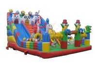 Animal Paradise Large Inflatable Slide Slide For Playgrounds / Amusement Park supplier