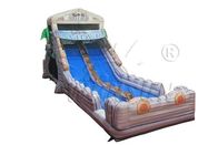 Giant Inflatable Slide / Large Blow Up Slide Round Log Themed Non Toxic supplier