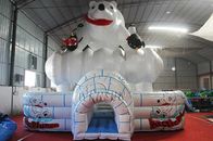 Polar Bear Themed Large Inflatable Slide CE Standard PVC Material Made supplier