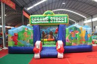 Sesame Street Inflatable Bounce House , Commercial Inflatable Bouncer supplier