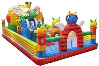 Industrious Bees Theme Inflatable Fun World , 0.9mm PVC Blow Up Playground supplier