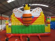 Industrious Bees Theme Inflatable Fun World , 0.9mm PVC Blow Up Playground supplier