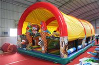 0.9mm PVC Material Children'S Inflatable Bounce House Madagascar Style supplier