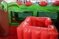 PVC Tarpaulin Inflatable Fun City Express Train Station Themed For Home Yard supplier