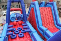 U - Shape Giant Inflatable Outdoor Games , Rugged Warrior Challenge 180 Degree supplier