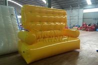 Yellow Color Inflatable Couch Sofa Environmental Friendly For Outdoor Activities supplier