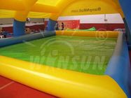 Customized Size Inflatable Square Swimming Pool UL / CE / EN14960 Approval supplier