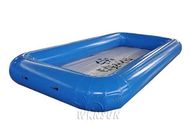 Rectangular Large Inflatable Swimming Pool , 0.9mm PVC Airtight Inflatable Pool supplier