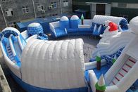 Huge Commercial Inflatable Water Park , Frozen Themed Aqua Park Equipment supplier