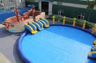 Pirate Ship Commercial Inflatable Water Park 0.9mm PVC Tarpaulin Made supplier