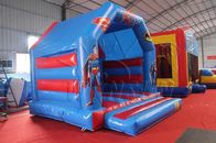 Inflatable Superhero Bouncy Castle / Kids Jump House WSC-234 Plastic Material supplier
