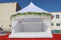 Wedding Themed Blow Up Bounce House Customized Size White Color EN14960 supplier