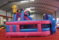 Unicorn Icastle Jump House With Slide Double Play Bounce House Pvc Material supplier