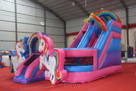 Unicorn Icastle Jump House With Slide Double Play Bounce House Pvc Material supplier