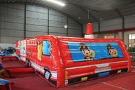 Large Inflatable Fire Truck Obstacle Course Wsp-290 For Outdoor Playground supplier