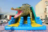 Durable Huge Inflatable Slide King Crocodile Dual Slide Eco - Friendly Wss-259 supplier