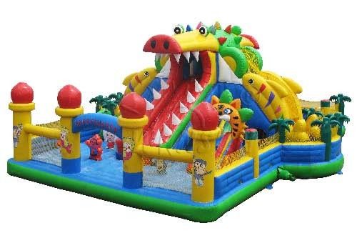 Dragon Inflatable Dry Slide 15x10m With Air Blower And Repair Kits supplier