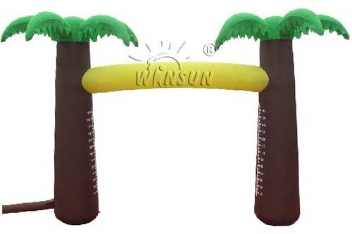 Coconut Tree Style Inflatable Advertising Products / Limbo Dance Arch supplier